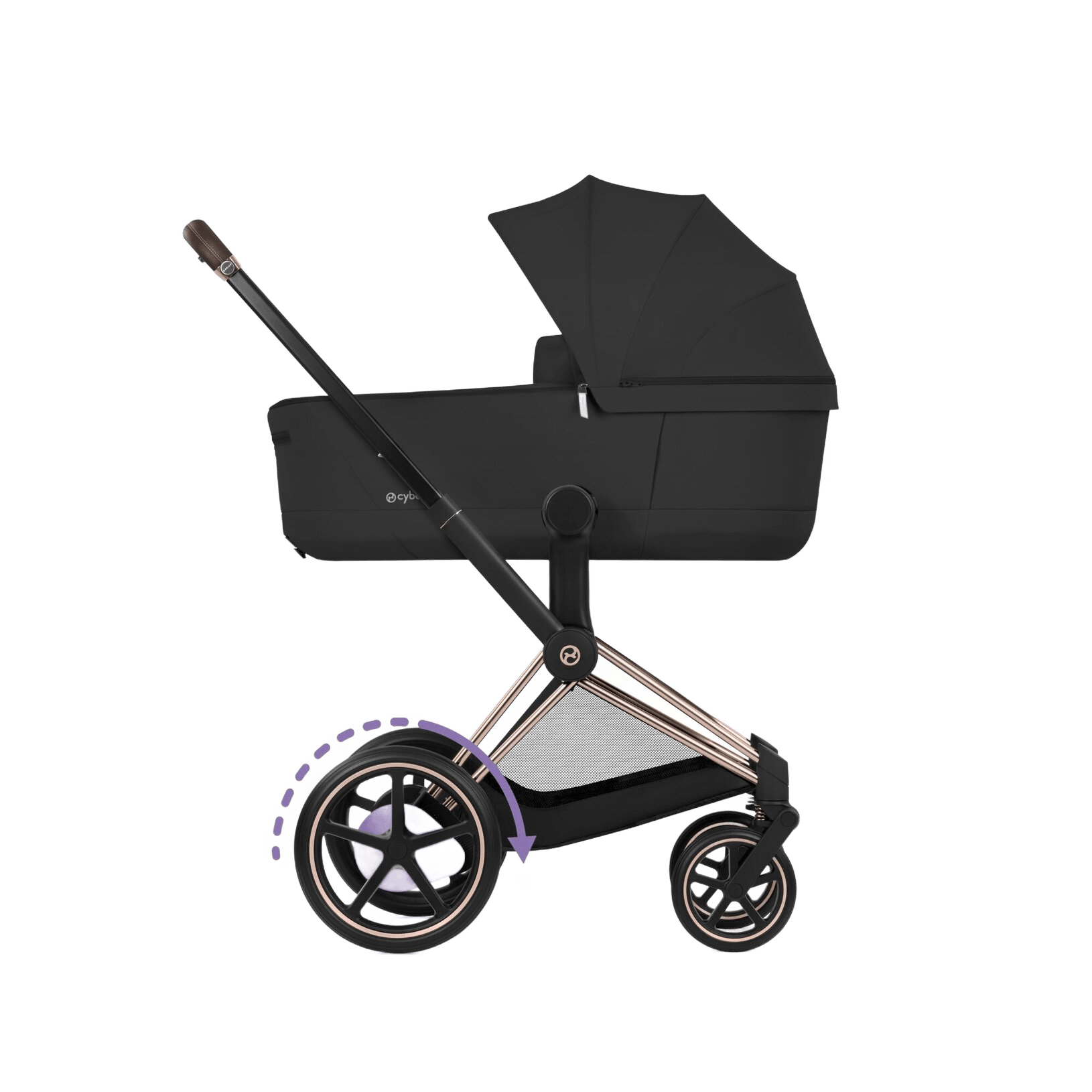 ePriam Comfort Rosegold + Alcofa Fold - Sepia Black miniatura 2